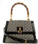 Guess Zwarte Katoenen Handtas met Verstelbare Band en Drukknoopsluiting Black Dames - Thumbnail 3