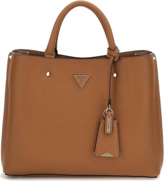 Guess Bruine Polyethyleen Schoudertas met Meridian Zak Brown Dames