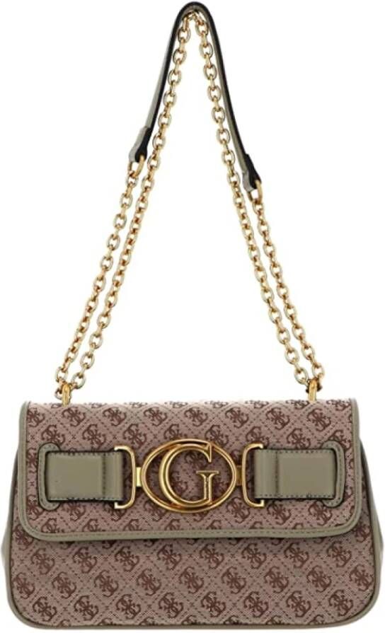 Guess Stijlvolle Crossbody Flap Tas Groen Dames
