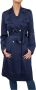 Guess Stijlvolle Dames Trenchcoat Blauw Dames - Thumbnail 1