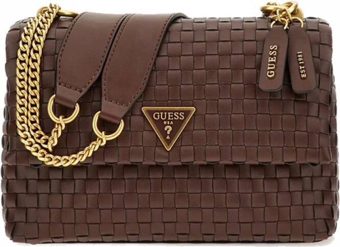 Guess Bruine Schoudertas Lisbet Convertible Xbody Flap