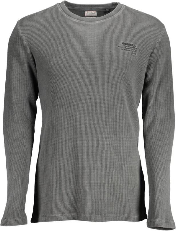 Guess Stijlvolle Heren Crew-neck Gebreide Trui Grijs Heren