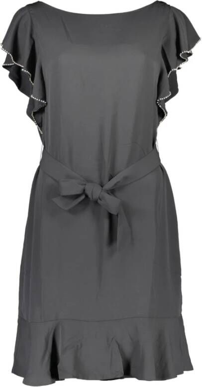 Guess Stijlvolle korte jurk met contrasterende details Zwart Dames