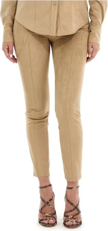 Guess Maya Suede Leggings Beige Super Slim Beige Dames