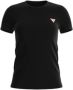Guess Stretch T-shirt Zwart Slim Fit Korte Mouwen Zwart Dames - Thumbnail 1