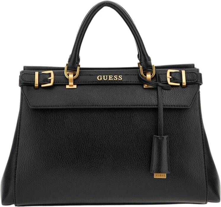 Guess Stijlvolle Sestri Zwarte Schoudertas Zwart Dames