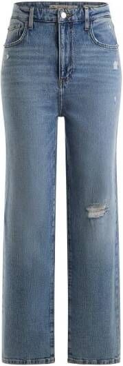 Guess Straight Jeans Blauw Dames