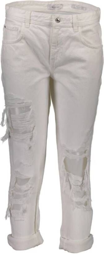 Guess Chic Distressed Denim Enchantress Urban Jeans White Dames