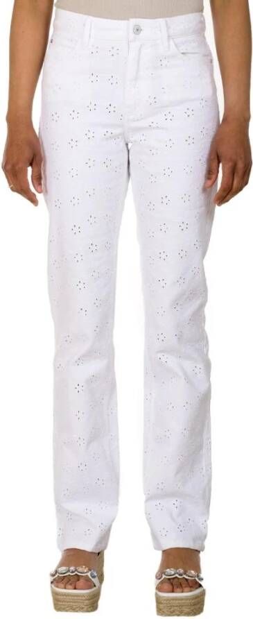 Guess Straight Jeans White Dames