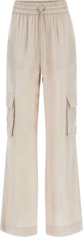 Guess Straight Trousers Beige Dames