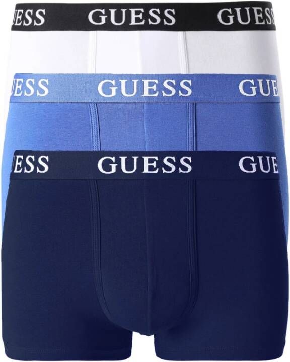 Guess Stretch Band Logo Boxer Jeans Set Blauw Heren