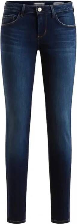 Guess Super Stretch Donkerblauwe Skinny Jeans Blauw Dames