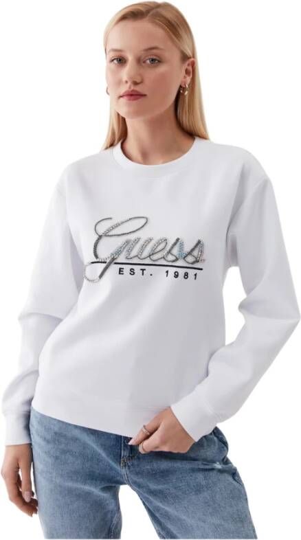 Guess Sweatshirt White Dames