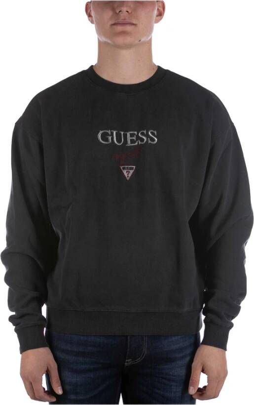 Guess Sweatshirts Zwart Heren