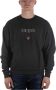 Guess Zwart Logo Crewneck Sweatshirt Slim Fit Black Heren - Thumbnail 3
