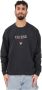 Guess Zwart Logo Crewneck Sweatshirt Slim Fit Black Heren - Thumbnail 1