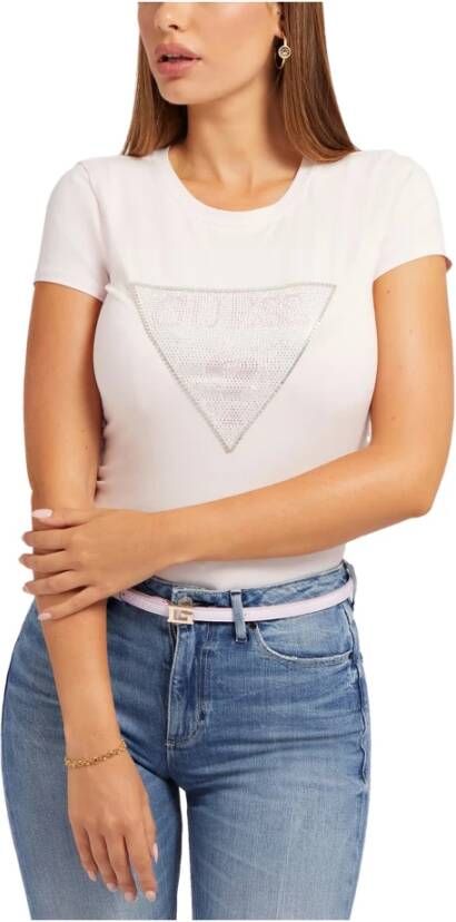 Guess T-Shirts Beige Dames