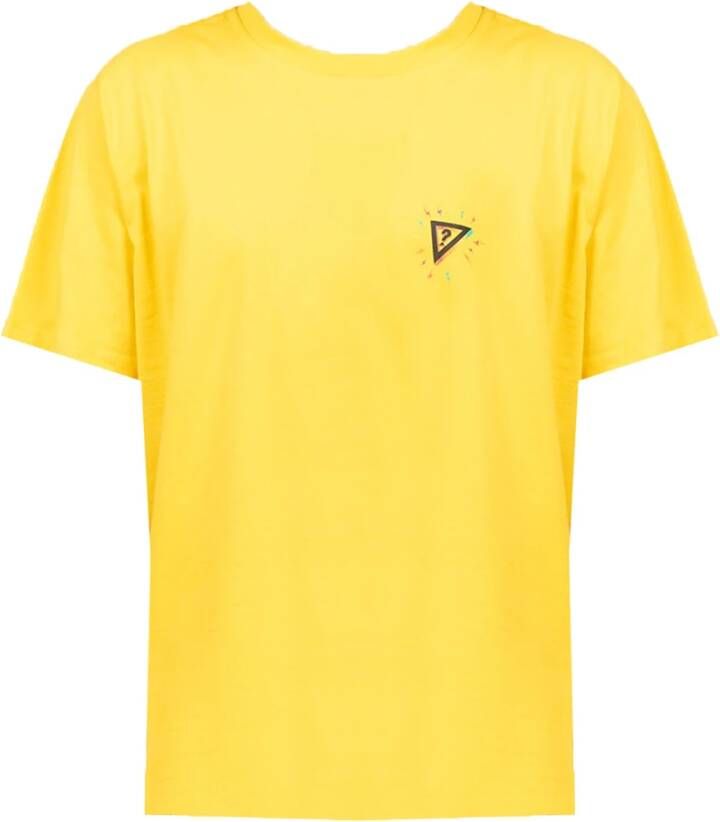 Guess T-shirt Yellow Heren