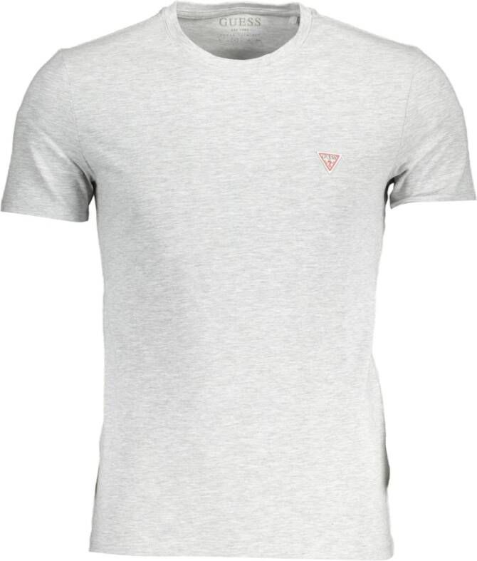 Guess Grijze Katoenen Logo T-Shirt Gray Dames