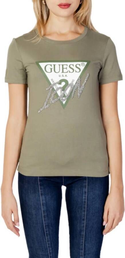 Guess T-shirt Groen Dames