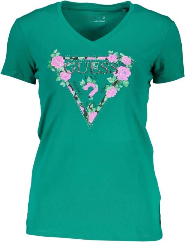 Guess T-shirt Groen Dames