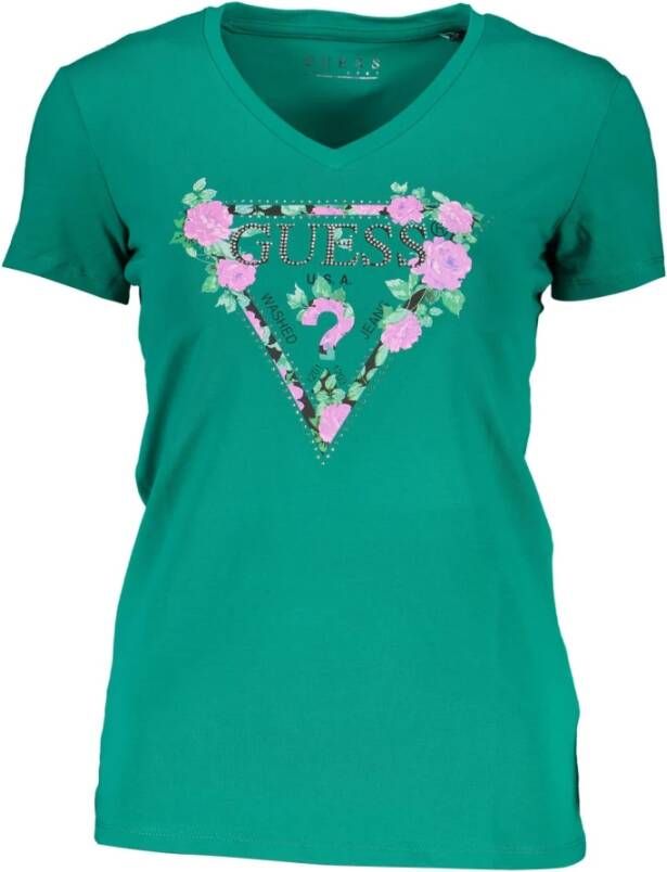 Guess T-shirt Groen Dames