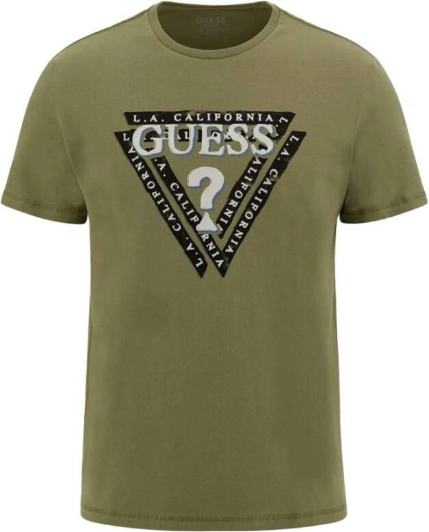 Guess T-shirt Groen Heren