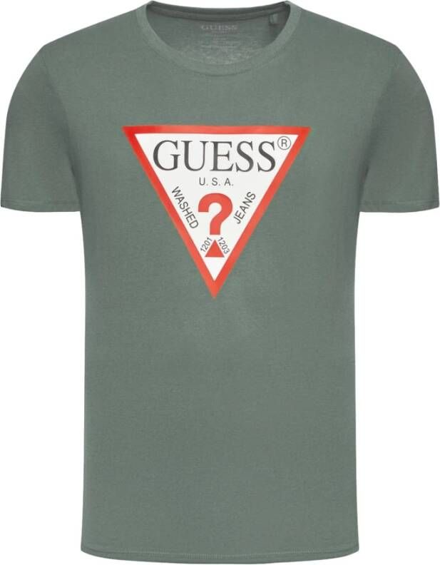 Guess T-shirt Groen Heren