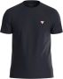 Guess Stretch Eco-Vriendelijk T-Shirt Blauw Slim Fit V-Hals Blauw Heren - Thumbnail 1