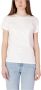 Guess Adele Katoenen T-shirt met Driehoekig Logo White Dames - Thumbnail 1