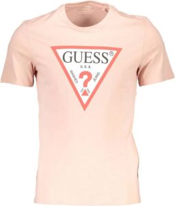 Guess T-shirt Roze Heren
