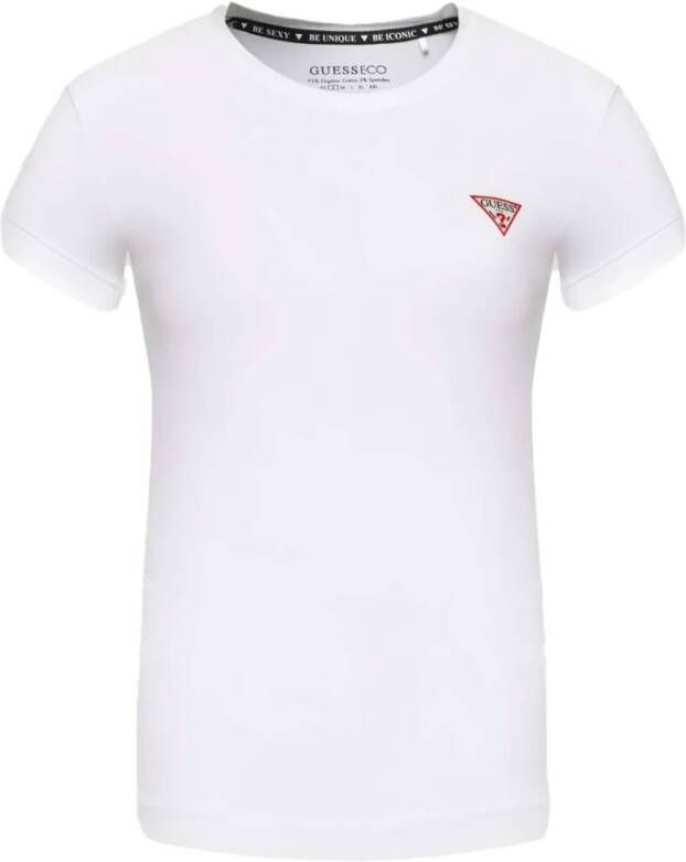 Guess T-shirt met korte knoopsluiting