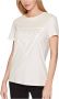 Guess Adele Katoenen T-shirt met Driehoekig Logo White Dames - Thumbnail 3