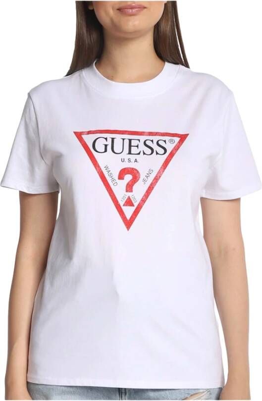 Guess T-Shirts White Dames