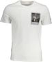 Guess Elegant Slim-Fit Wit Tee met Print Detail White Heren - Thumbnail 1