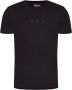 Guess Organisch Katoenen 3D Logo T-Shirt Zwart Black Heren - Thumbnail 3