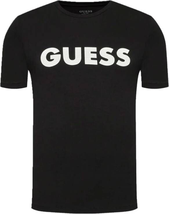 Guess T-shirt Zwart Heren