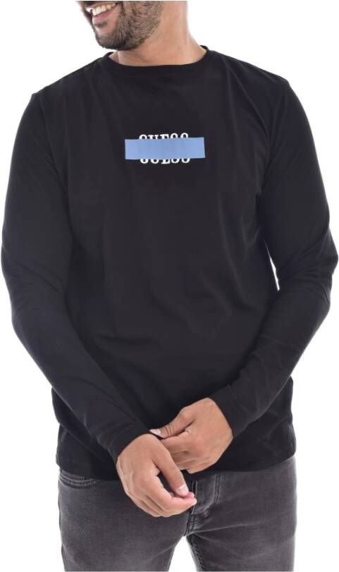 Guess T-shirt Zwart Heren