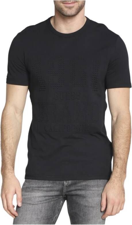 Guess T-shirt Zwart Heren