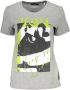 Guess Chic grijs logo T-shirt met fijne borduurwerk Gray Dames - Thumbnail 1