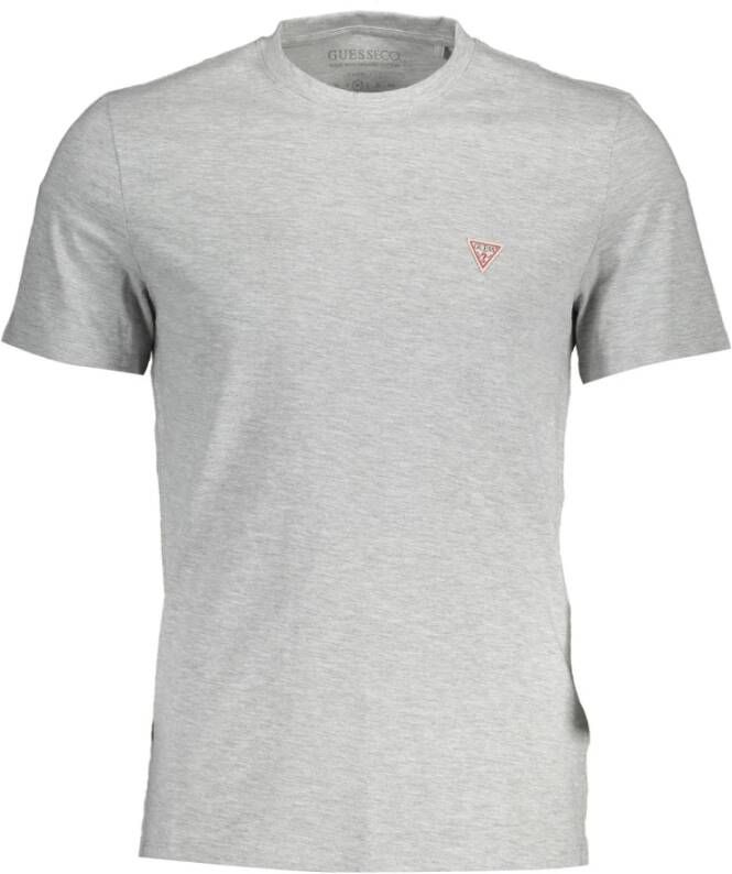 Guess Grijze Katoenen Logo T-Shirt Gray