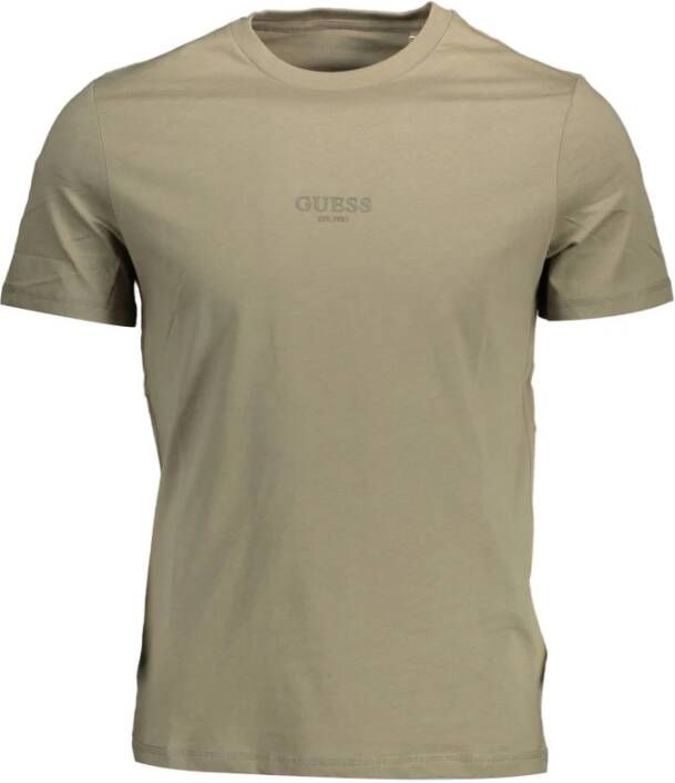 Guess T-Shirts Groen Heren