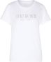 Guess Dames T-shirt Lente Zomer Collectie Katoen White Dames - Thumbnail 1