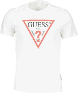 GUESS T shirt met logo wit