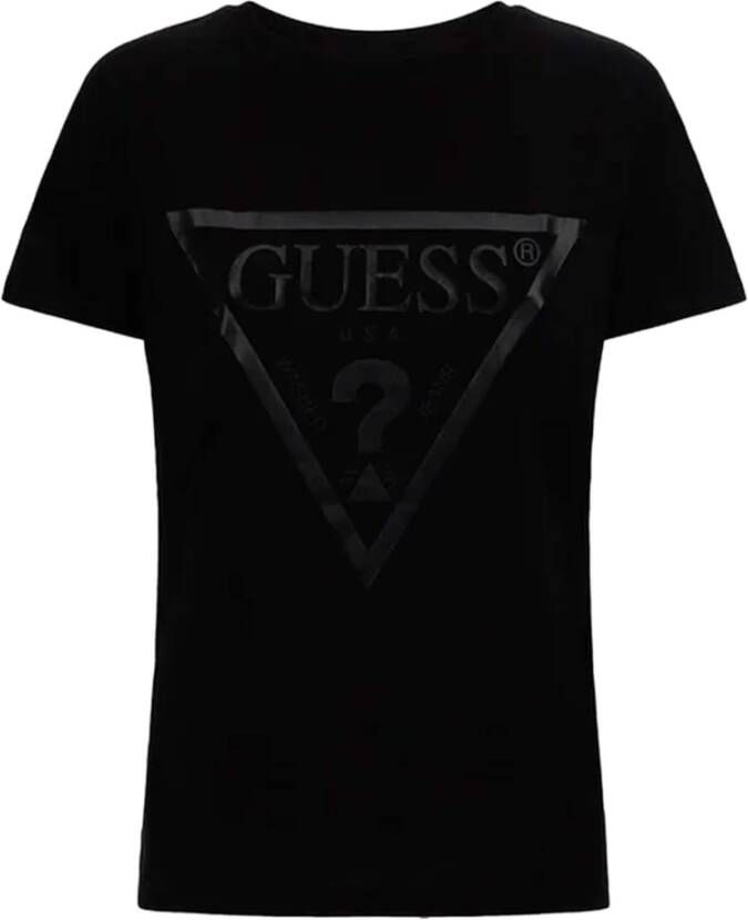 Guess T-shirts Zwart Dames