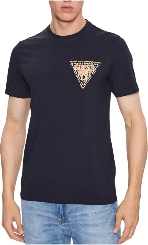 Guess T-Shirts Zwart Heren