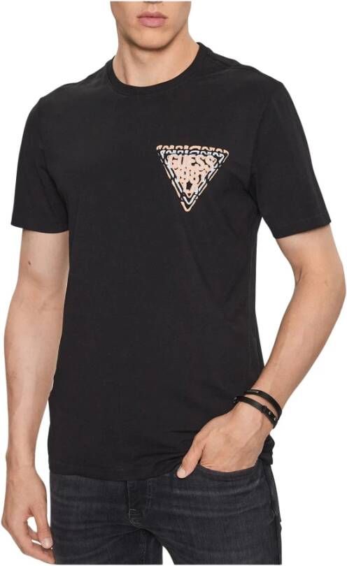 Guess T-Shirts Zwart Heren