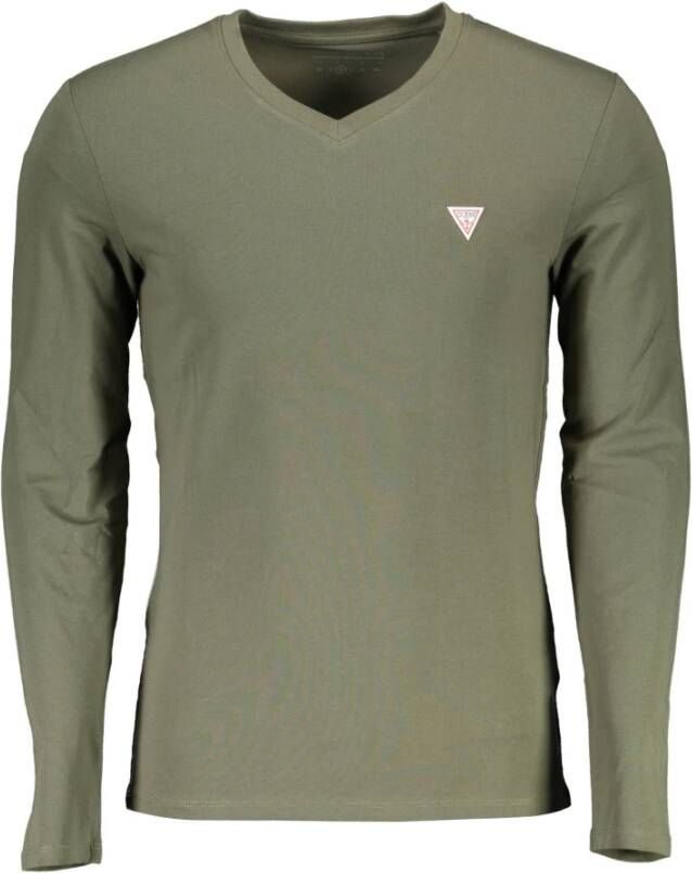 Guess Topje met lange mouwen Groen Heren