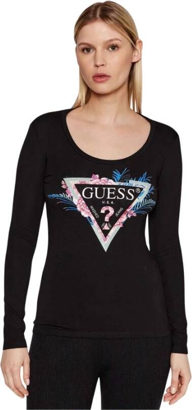 Guess Topje met lange mouwen Zwart Dames