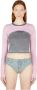 Guess Waffle Knit Bolero Pink Dames - Thumbnail 1